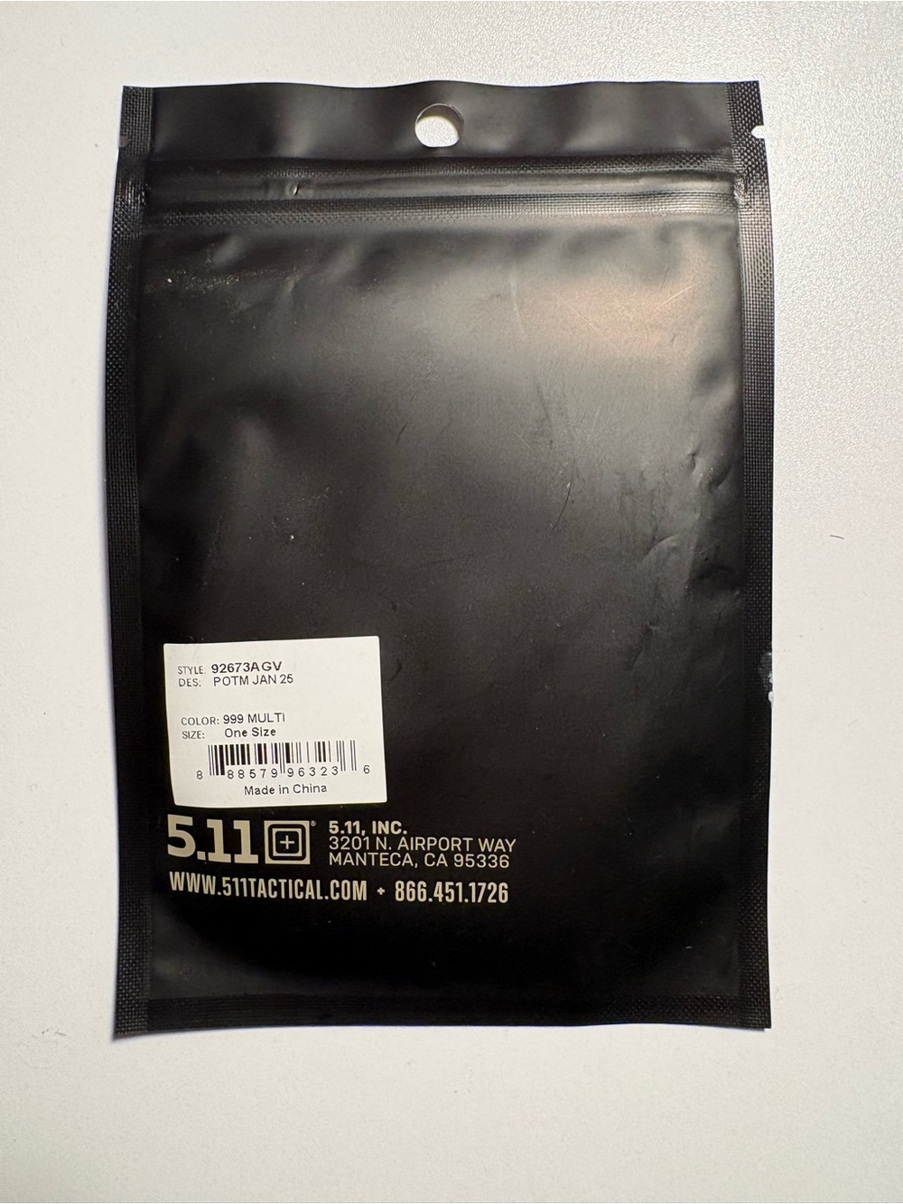 5.11 Tactical POTM January 2025 Morale Patch NWT